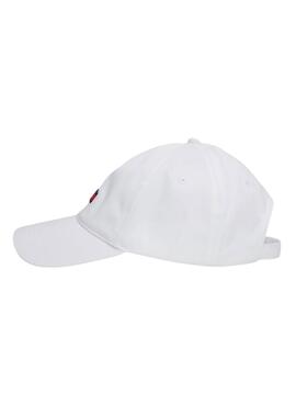 Casquette Tommy Jeans Elongated Flag Blanc