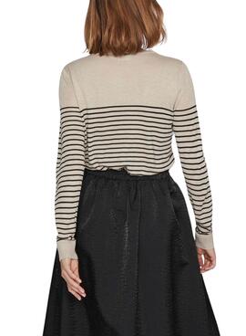 Vila Bella Beige Jersey pour Femme