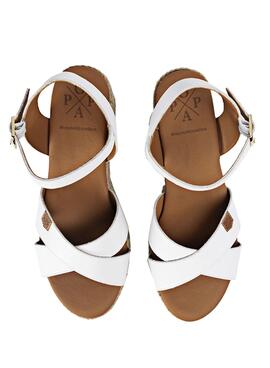 Sandales Popa Benijo Blanc pour Femme