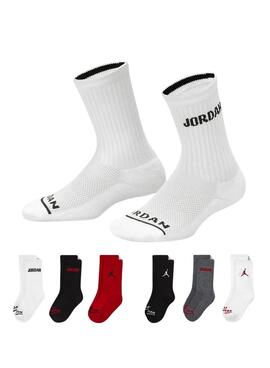 Chaussettes Jordan Legend 6 Paires Blanc Pour Enfants