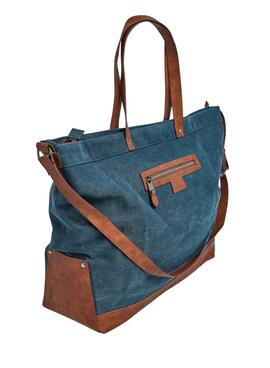 Sac à main Pepe Jeans Reece Heritage Bleu pour femme