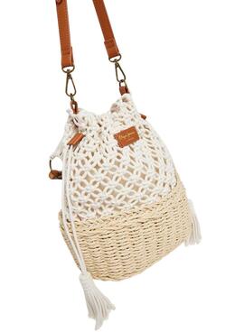 Sac Pepe Jeans Sienya Soleil beige pour femme