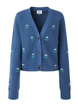 Veste Pepe Jeans Greer Bleu Pour Femme