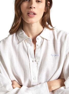 Chemise Pepe Jeans Philly Blanc Pour Femme