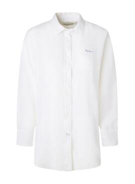 Chemise Pepe Jeans Philly Blanc Pour Femme