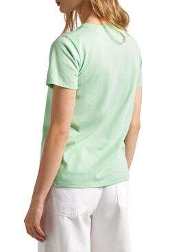 T-shirt Pepe Jeans Lorette Vert Pour Femme