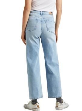 Jean large jambe Pepe Jeans en denim clair