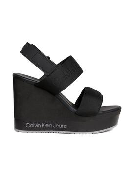 Sandales Calvin Klein à plateforme compensée noir