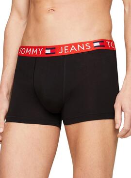 Paquet de 3 caleçons Tommy Jeans Essential Noir.