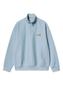 Sweat à demi-zip bleue Carhartt pour homme
