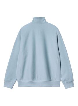 Sweat à demi-zip bleue Carhartt pour homme