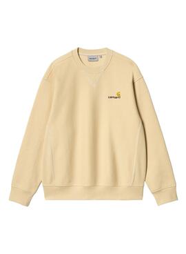 Sudadera Carhartt American Script Jaune