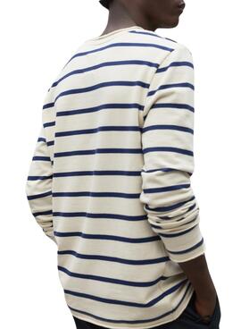 Sweat à rayures Ecoalf Wilson pour homme