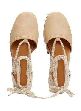 Sandales Tommy Hilfiger Closed Linen Beige Femme