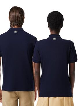 Chemise Lacoste Polo Unisexe Piqué Imprimé 3D Blanc