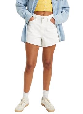 Shorts Levis 80S Blanc pour Femme