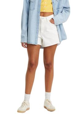 Shorts Levis 80S Blanc pour Femme