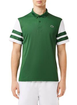 Polo Lacoste Tennis Ultra-Dry Colorblock Vert