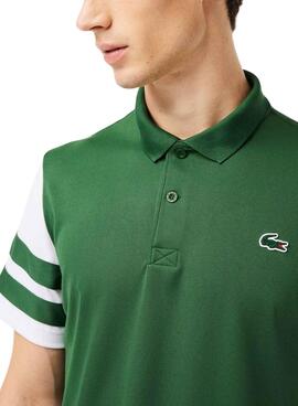 Polo Lacoste Tennis Ultra-Dry Colorblock Vert