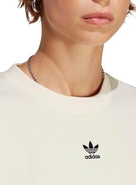Sweat à capuche Adidas Adicolor Essentials Beige Femme