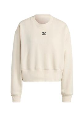Sweat à capuche Adidas Adicolor Essentials Beige Femme