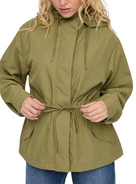 Parka Only Laila verte pour femme