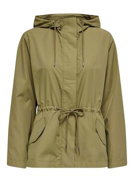 Parka Only Laila verte pour femme