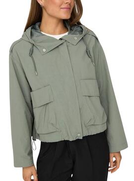 Veste Parka Only Mamba vert pour femme