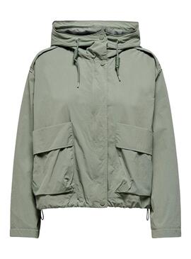 Veste Parka Only Mamba vert pour femme