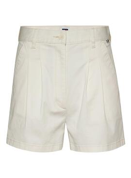 Short Tommy Jeans Claire Beige pour femme
