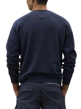Sweatshirt Ecoalf Berja Marine Pour Homme