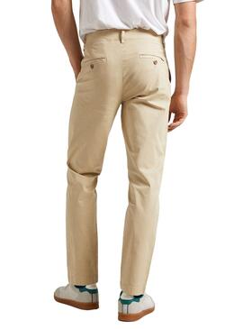 Pantalon Pepe Jeans Slim Beige pour Homme
