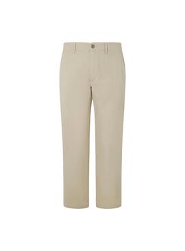 Pantalon Pepe Jeans Slim Beige pour Homme
