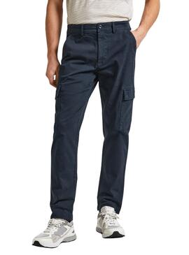 Pantalon Pepe Jeans Twill Marine pour Homme