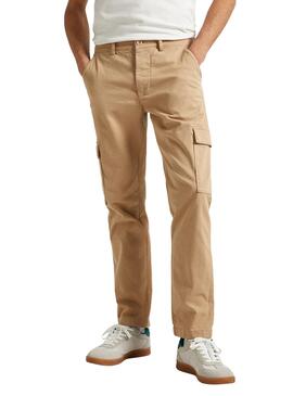 Pantalon Pepe Jeans couleur beige pour homme