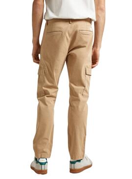 Pantalon Pepe Jeans couleur beige pour homme