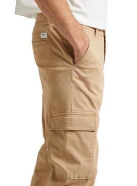 Pantalon Pepe Jeans couleur beige pour homme