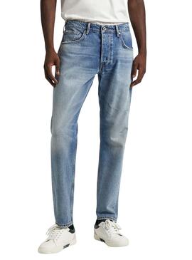 Jean Pepe Jeans con coupe ajustée bleu pour homme