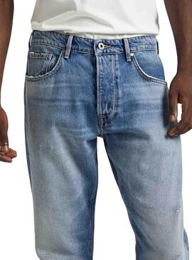 Jean Pepe Jeans con coupe ajustée bleu pour homme