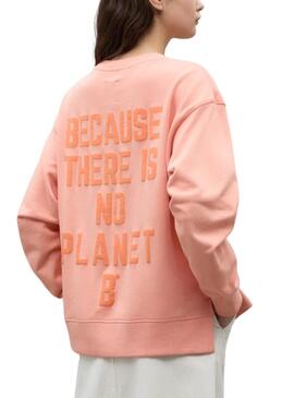 Sudadera Ecoalf Moss Orange pour Femme