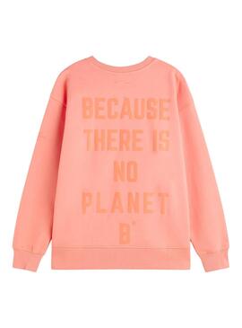 Sudadera Ecoalf Moss Orange pour Femme