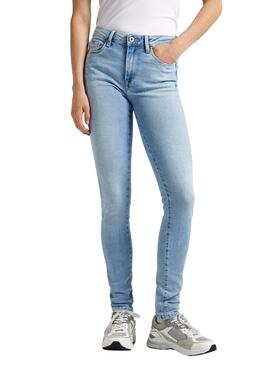 Jean ajusté bleu femme Pepe Jeans