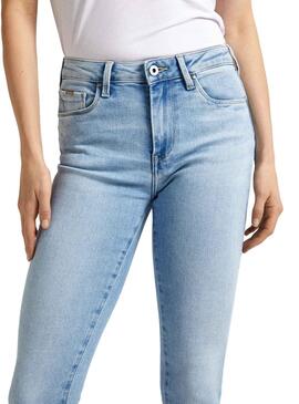 Jean ajusté bleu femme Pepe Jeans