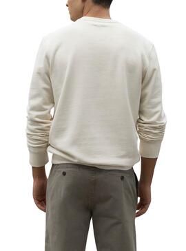 Sudadera Ecoalf Bardera Blanche Pour Homme