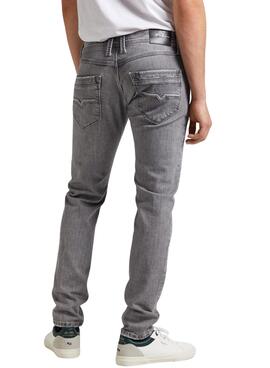 Jean Pepe Jeans coupe droite gris pour homme