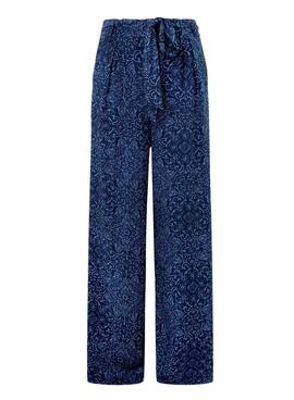 Pantalon Pepe Jeans Colette Print Bleu Pour Femme