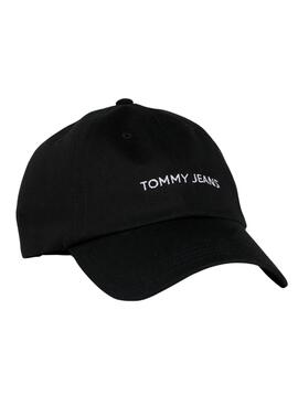 Casquette Tommy Jeans Linear Logo noire