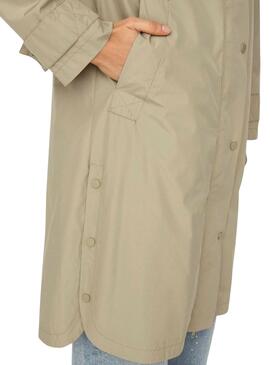 Parka Only Augusta Coat Beige pour Femme