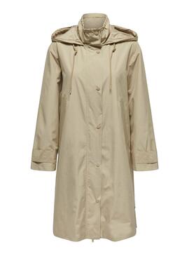 Parka Only Augusta Coat Beige pour Femme