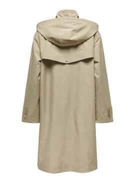 Parka Only Augusta Coat Beige pour Femme